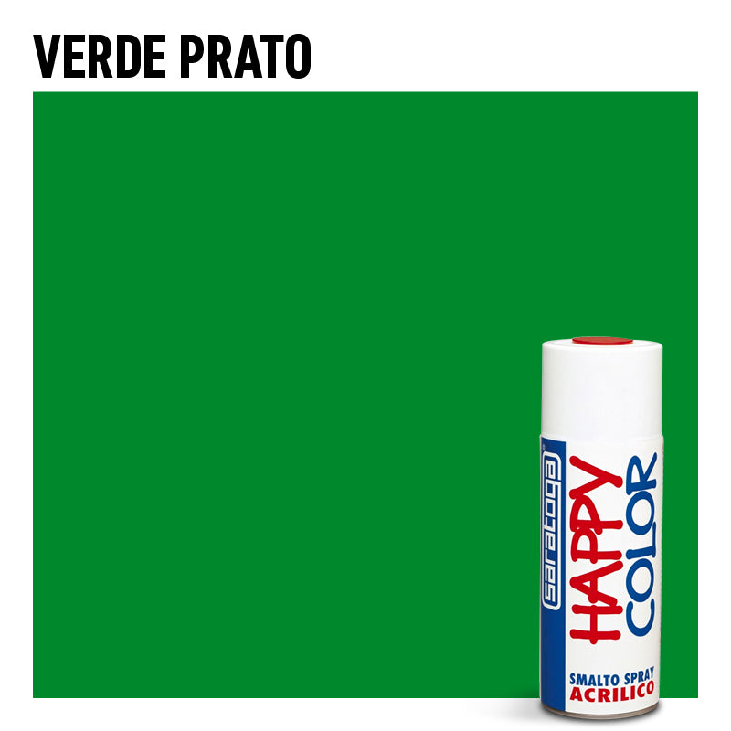 Bomboletta Spray Saratoga Happy Color Verde Prato - Per interni ed esterni - Asciugatura Rapida