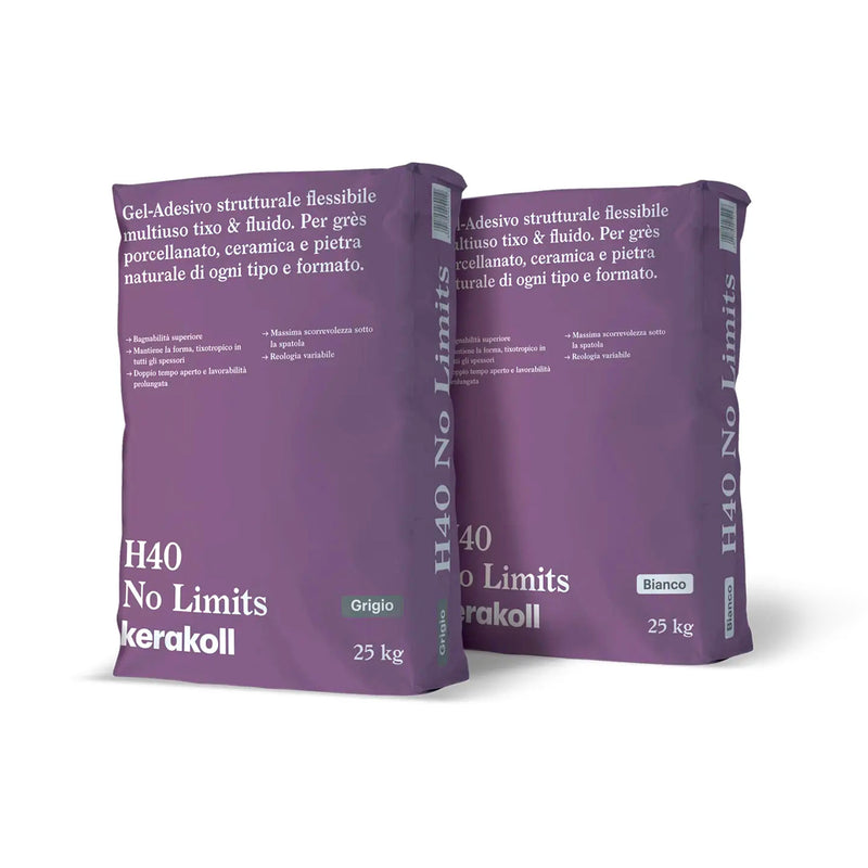Kerakoll H40 No Limits 25 kg gel-adesivo per piastrelle e grès porcellanato