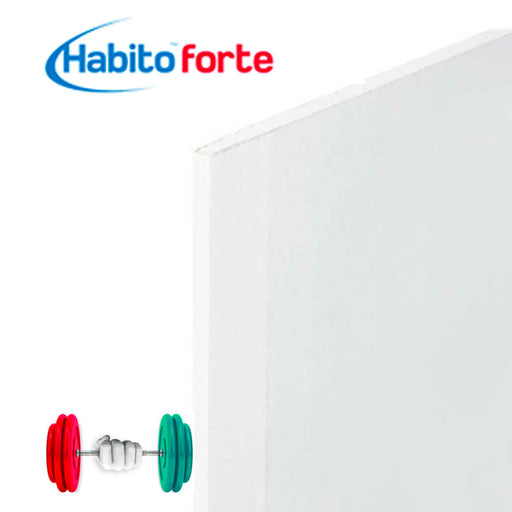 Gyproc Habito Forte Lastra in cartongesso speciale di tipo EXTRA resistente, con imbattibile capacità di carico e resistenza agli urti senza precedenti