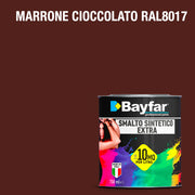 Vernice per ferro e legno adatto per esterno e interno, formato da 750ML e da 2,5L Marrone cioccolato RAL 8017