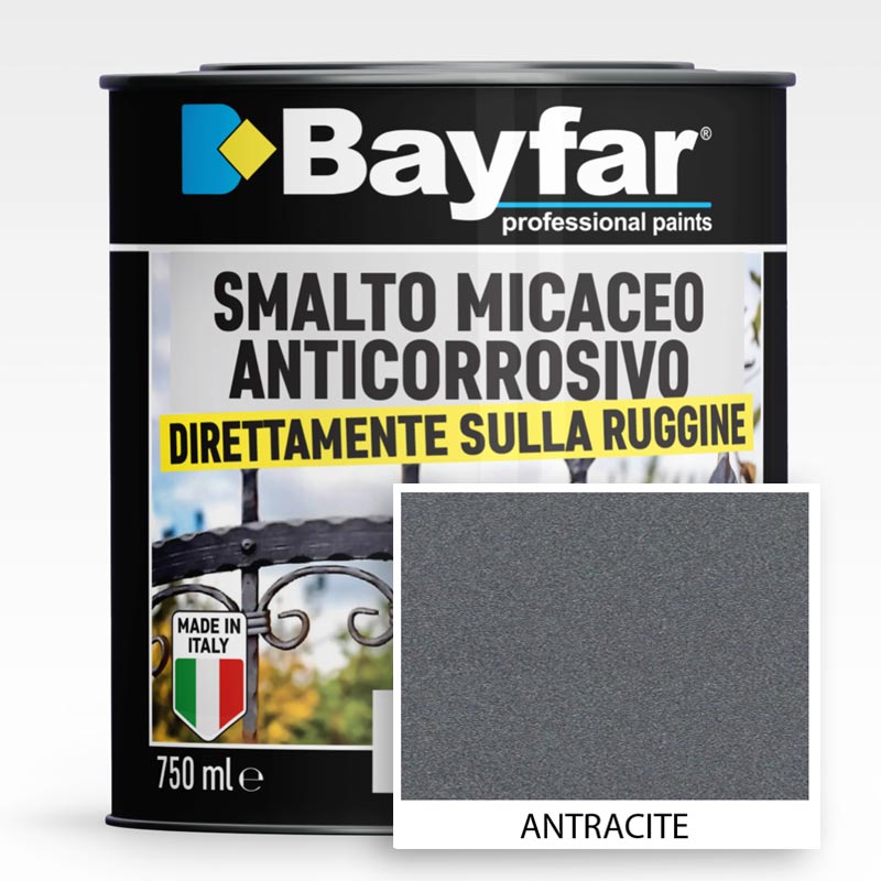 Smalto ferromicaceo Antracite antiruggine antichizzato anticorrosivo micaceo
