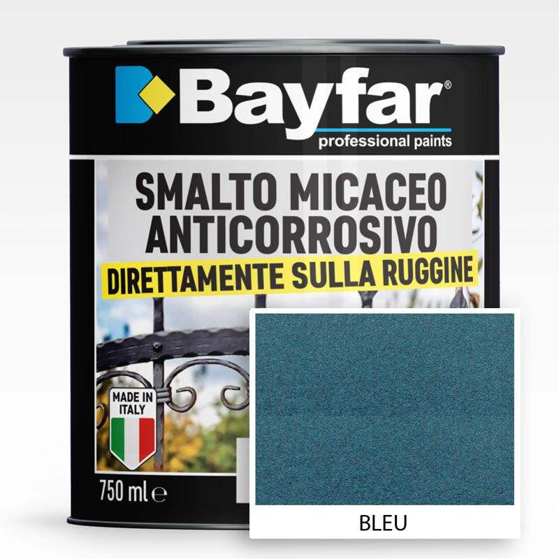 Smalto ferromicaceo Blu antiruggine antichizzato anticorrosivo micaceo