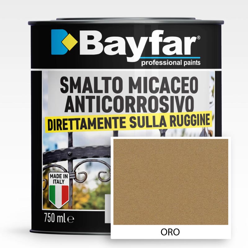 Smalto ferromicaceo Oro antiruggine antichizzato anticorrosivo micaceo