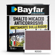 Smalto ferromicaceo Rosso antiruggine antichizzato anticorrosivo micaceo