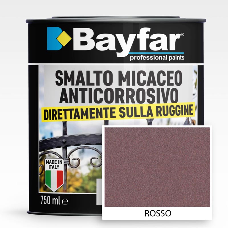 Smalto ferromicaceo Rosso antiruggine antichizzato anticorrosivo micaceo