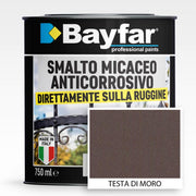 Smalto ferromicaceo Testa di moro antiruggine antichizzato anticorrosivo micaceo