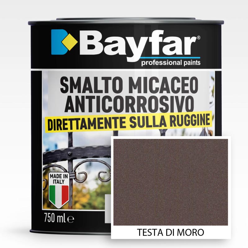 Smalto ferromicaceo Testa di moro antiruggine antichizzato anticorrosivo micaceo