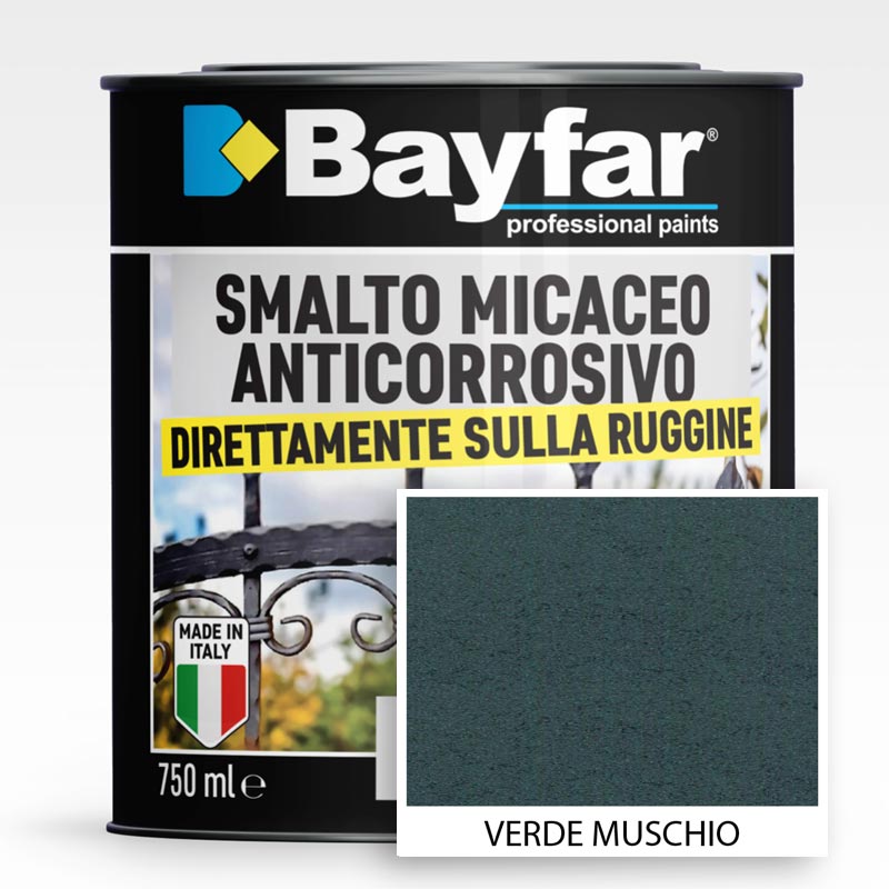 Smalto ferromicaceo Verde Muschio antiruggine antichizzato anticorrosivo micaceo