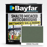 Smalto ferromicaceo Verde Palude antiruggine antichizzato anticorrosivo micaceo