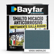 Smalto ferromicaceo Verde Smeraldo antiruggine antichizzato anticorrosivo micaceo