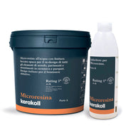 Microresina Kerakoll all’acqua per piastrelle, pavimenti, ceramica e parquet colorata con finitura laccata opaca Navy Blue