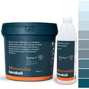 Microresina Kerakoll all’acqua per piastrelle, pavimenti, ceramica e parquet colorata con finitura laccata opaca
