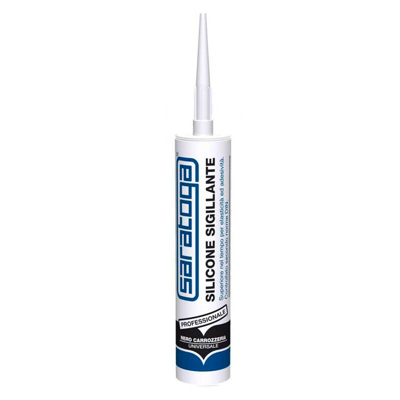 Saratoga Silicone sigillante nero speciale per carrozzeria cartuccia 280g