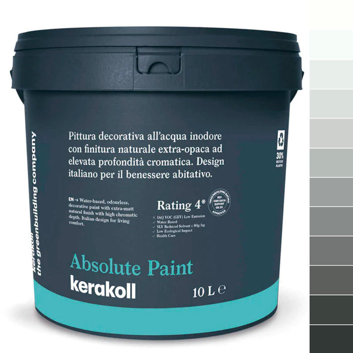 Pittura decorativa all'acqua traspirante Colorata NEUTRAL GREY Color Collection - Absolute Paint Kerakoll