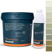 Microresina Kerakoll all’acqua per piastrelle, pavimenti, ceramica e parquet colorata con finitura laccata opaca Olive Green