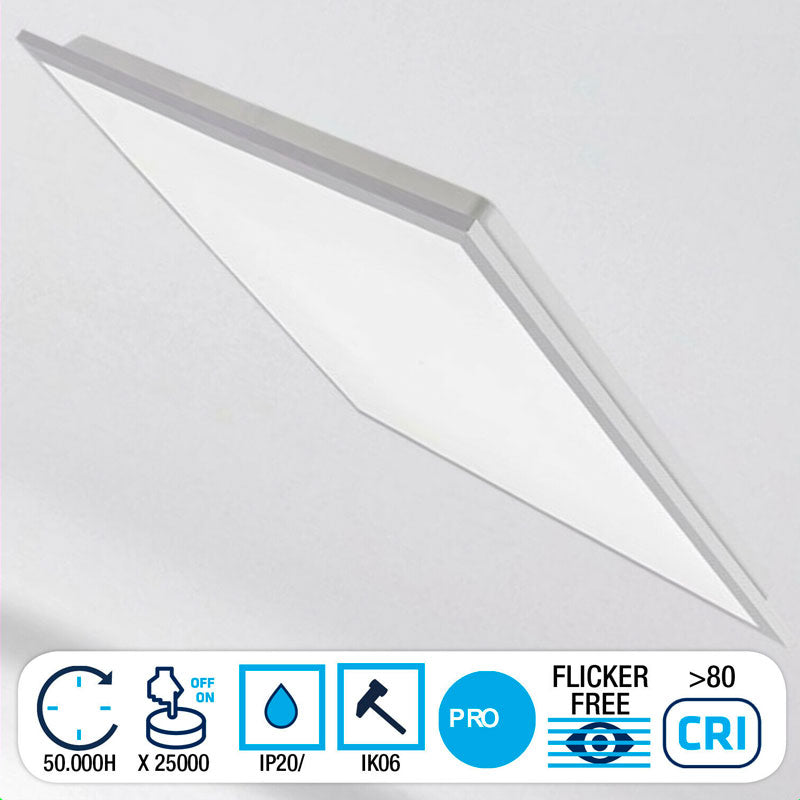 Pannello LED 60x60 per soffitto e controsoffitto da 40W - 4000K