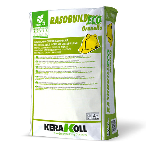 Kerakoll Rasobuild Eco Granello - Intonachino di finitura minerale, eco‑compatibile