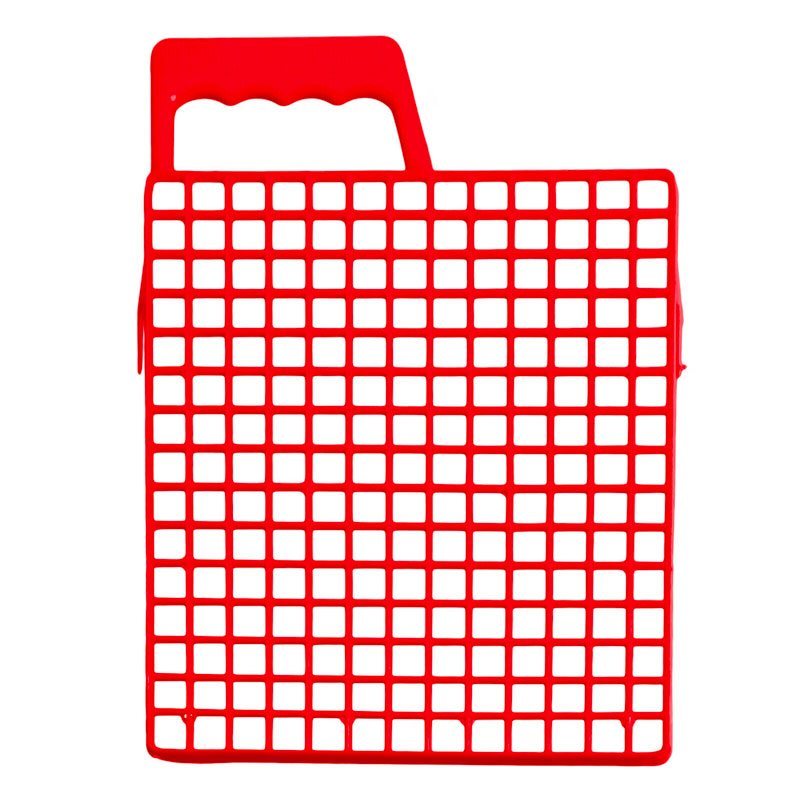 Retina per rullo 20cm in plastica colore rosso