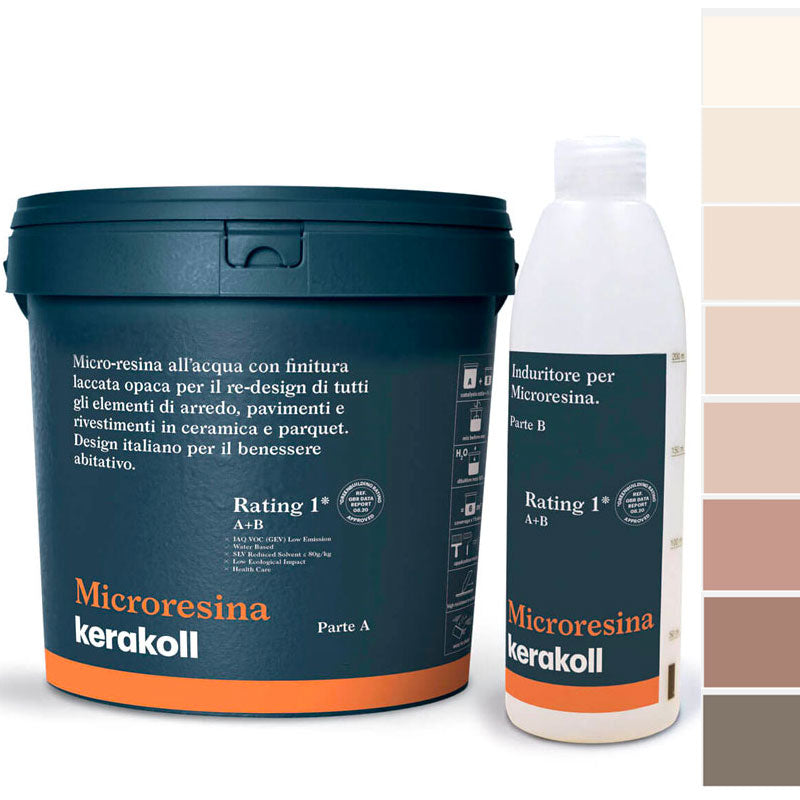 Microresina Kerakoll all’acqua per piastrelle, pavimenti, ceramica e parquet colorata con finitura laccata opaca Rose Pink