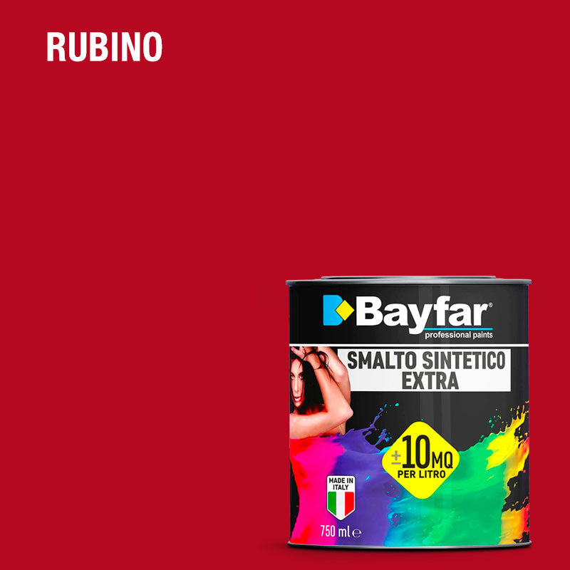 Vernice per ferro e legno adatto per esterno e interno, formato da 750ML e da 2,5L colore rosso Rubino