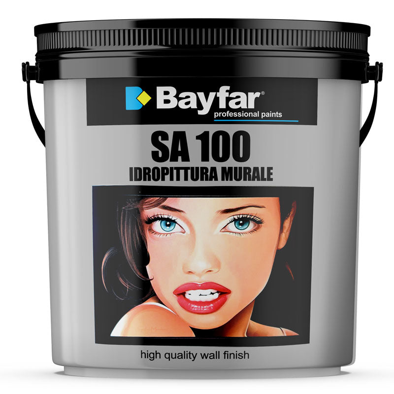 Pittura murale per interni bianca opaca 4 e 14 Litri - Bayfar® SA100