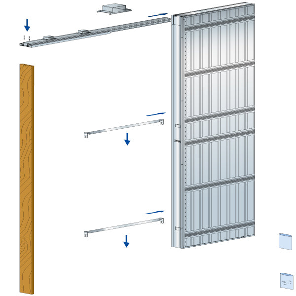 Controtelaio per porta scorrevole a scomparsa per cartongesso - Scrigno Scrignotech