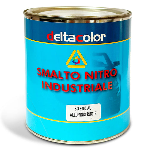 Smalto Nitro industriale Alluminio Ruote 750ML - Delta Color SO 8000 AL