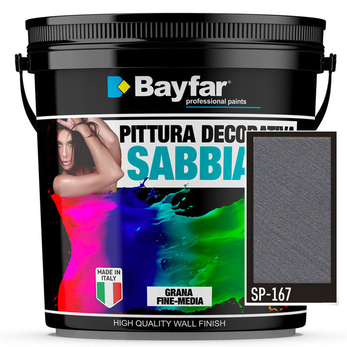 Pittura decorativa perlato effetto sabbiato metallico perlescente 1 LITRO - Bayfar