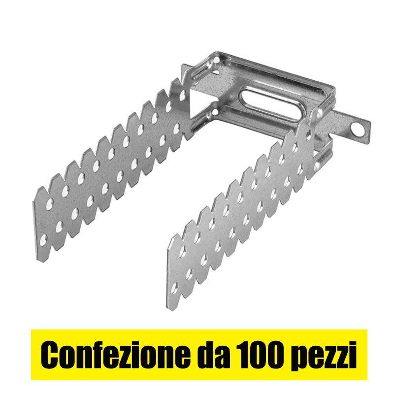 Staffa registrabile per cartongesso, universale per profili 50/27