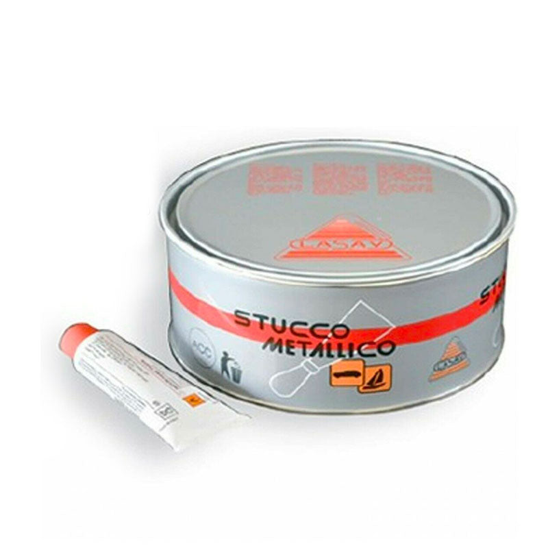 Stucco metallico bicomponente per carrozzeria auto con catalizzatore 750ml verniciabile