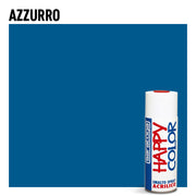 Bomboletta Spray Saratoga Happy Color Azzurro - Per interni ed esterni - Asciugatura Rapida