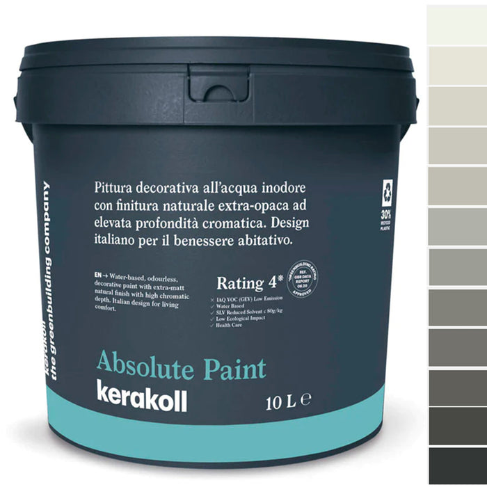 Pittura decorativa all'acqua traspirante Colorata WARM GREY Color Collection - Absolute Paint Kerakoll