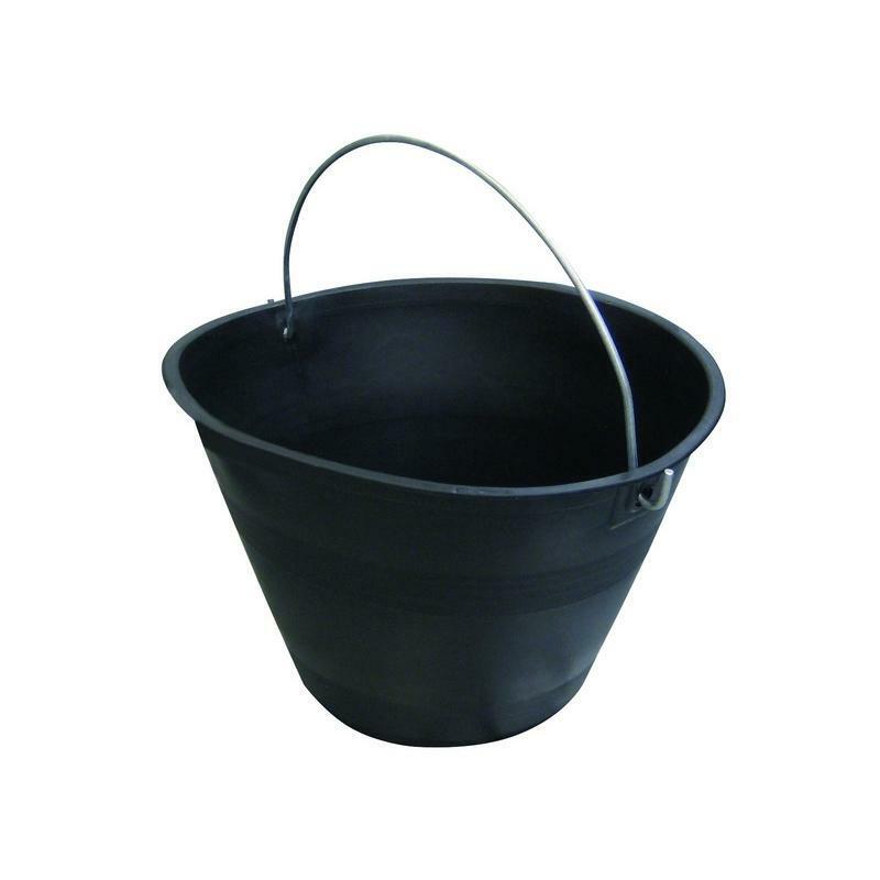  Cardarella nera in PVC con manico di acciaio