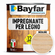 Impregnante per legno incolore per interni ed esterni professionale e pronto all'uso