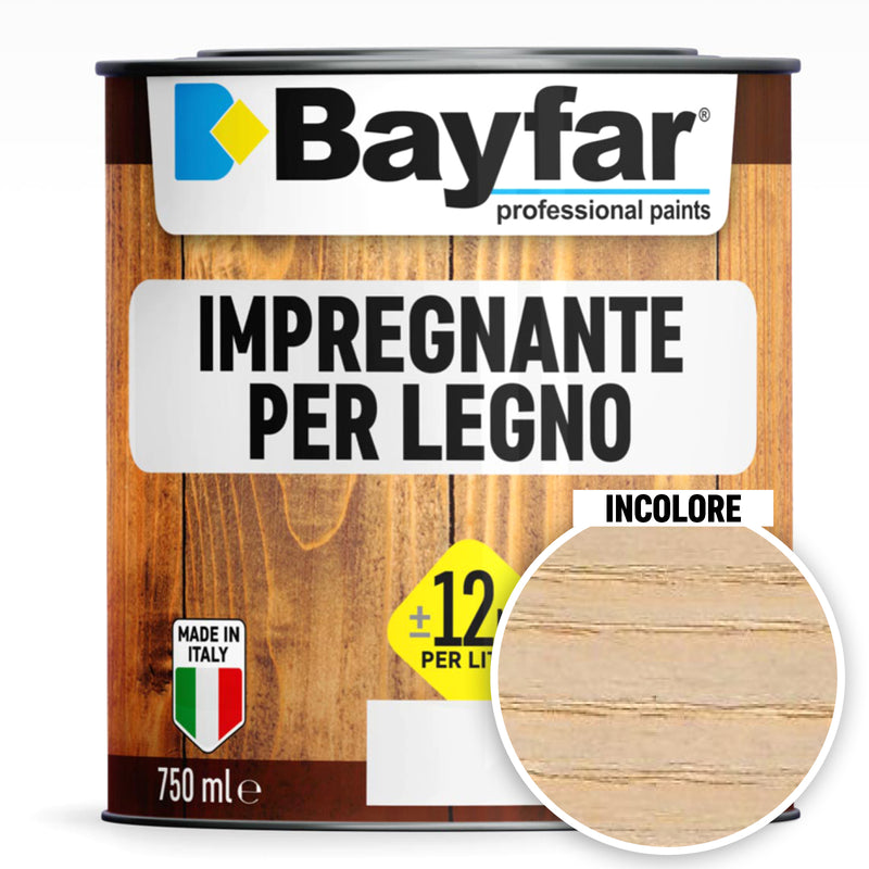 Impregnante per legno incolore per interni ed esterni professionale e pronto all'uso