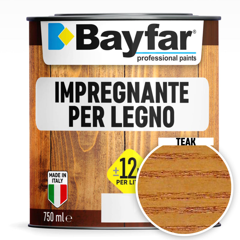 Impregnante per legno teak per interni ed esterni professionale e pronto all'uso