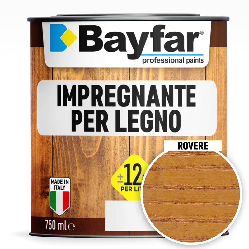 Impregnante per legno rovere per interni ed esterni professionale e pronto all'uso