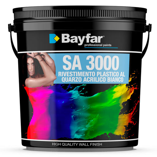 Pittura al Quarzo Acrilica Professionale Bayfar SA3000 bianco opaco per esterni - Gruppo Sammarro